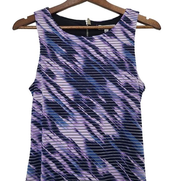 Jennifer Lopez Womens Sz 12 Purple Sleeveless Midi Length Dress - Picture 3 of 10